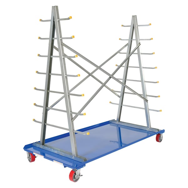 Vestil A-Frame Cart, Storage Rack, 36W x 72L AFSR-3672 - main